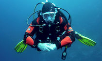 SCUBA diving club member